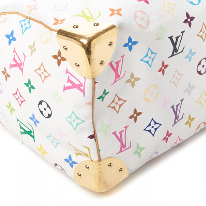 Louis Vuitton Monogram Multicolor Speedy 30 White 6 of 9
