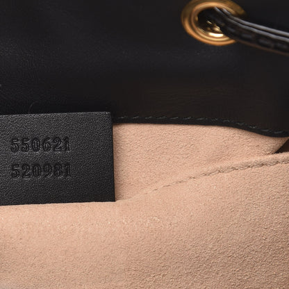 Gucci Suede Patent Web Small Ophidia Bucket Bag Black 7 of 10