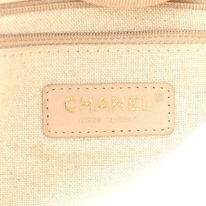 Chanel Mixed Fibers Medium Deauville Tote Beige Black 6 of 15