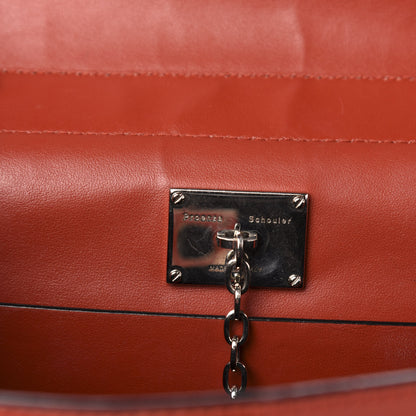 Proenza Schouler Calfskin Medium Hava Top Handle Bag Brick 9 of 11