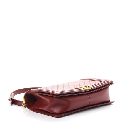 Chanel Lambskin Quilted New Medium Boy Flap Dark Red 4 of 10