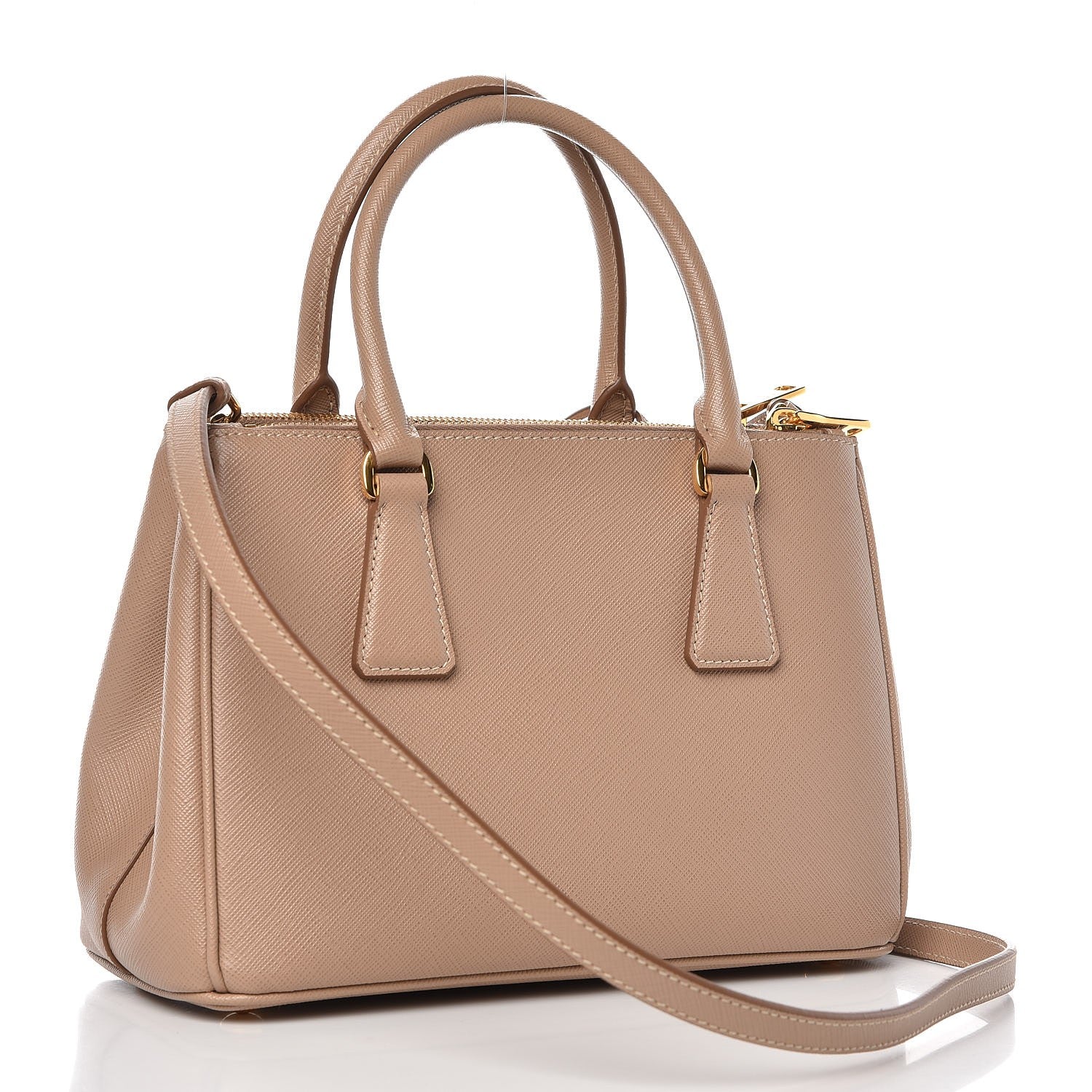 Prada Saffiano Mini Galleria Double Zip Tote Cammeo 4 of 8