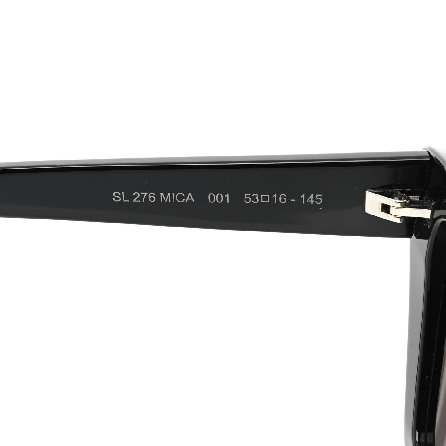 Mica SL 276 Acetate Cat Eye Sunglasses Black