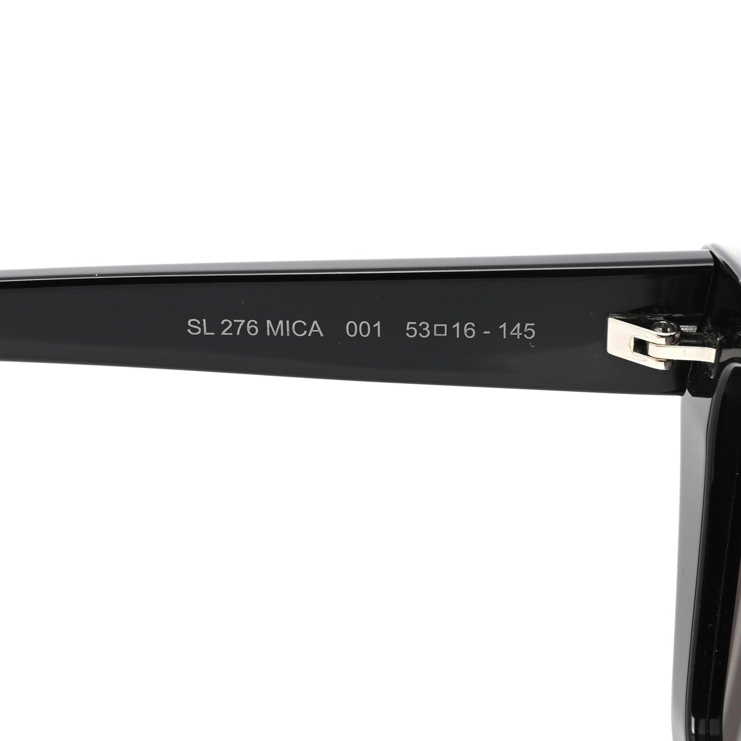 Saint Laurent Mica SL 276 Acetate Cat Eye Sunglasses Black 5 of 8