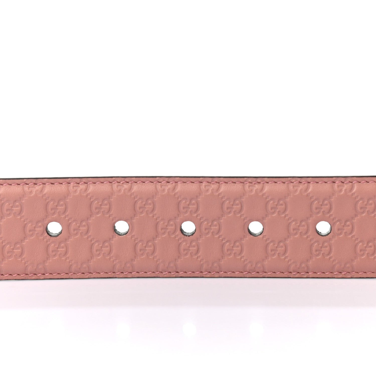Gucci Soft Microguccissima Margaux Calfskin Belt 90 36 Soft Pink 4 of 5