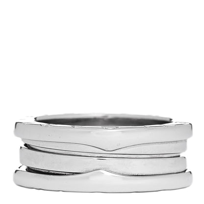 Bulgari 18K White Gold B.Zero1 Two-Band Ring 52 6 3 of 5