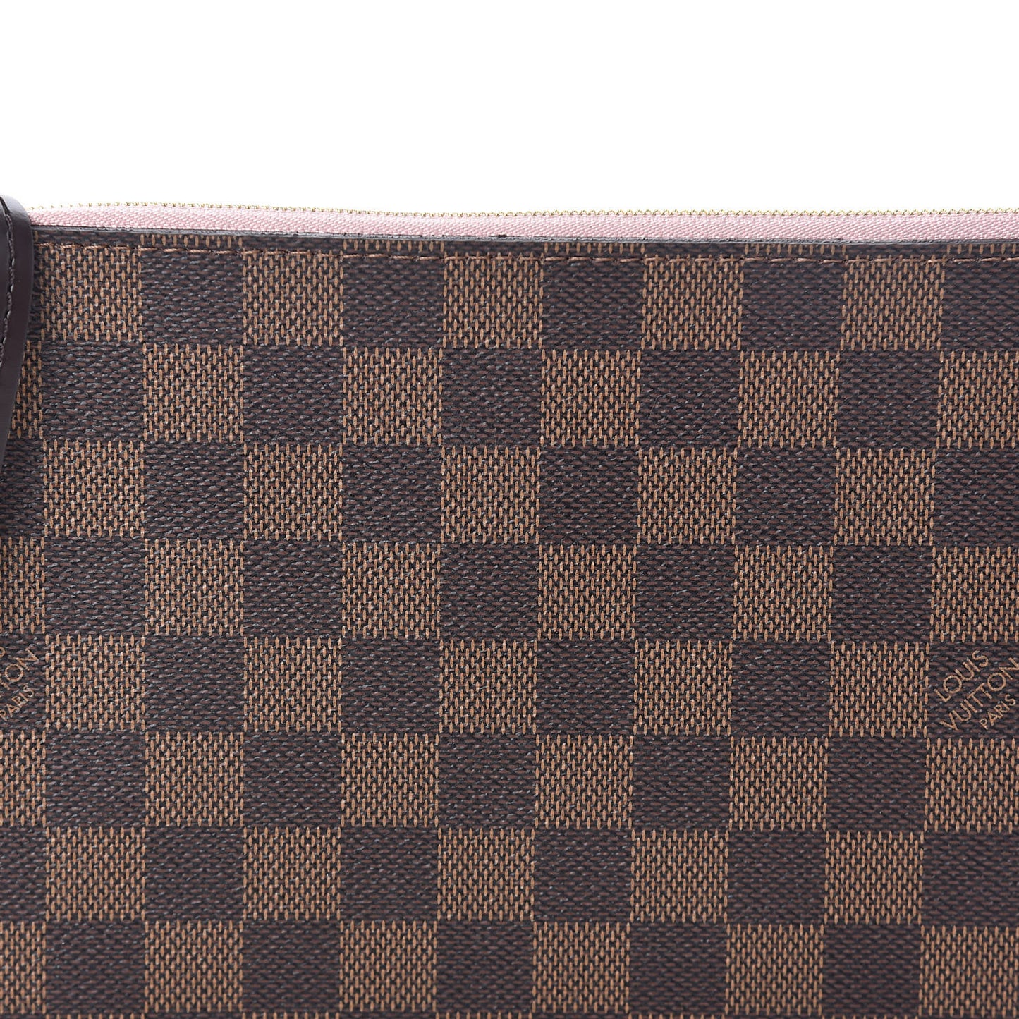 Damier Ebene Neverfull MM GM Pochette Rose Ballerine