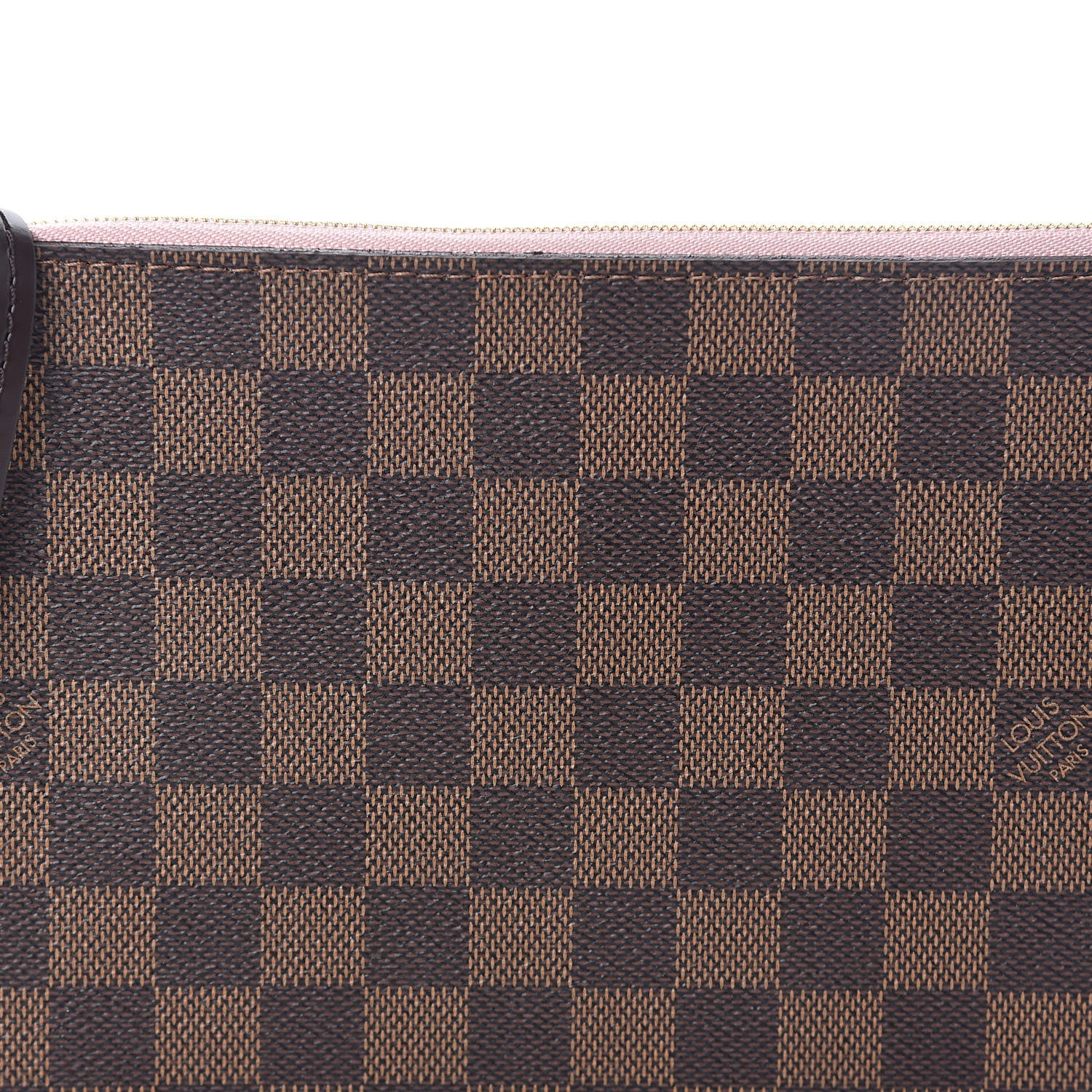 Louis Vuitton Damier Ebene Neverfull MM GM Pochette Rose Ballerine 7 of 7