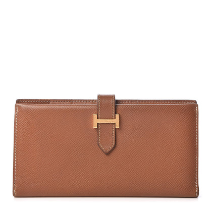 Hermes Courchevel Bearn Wallet Gold 1 of 8