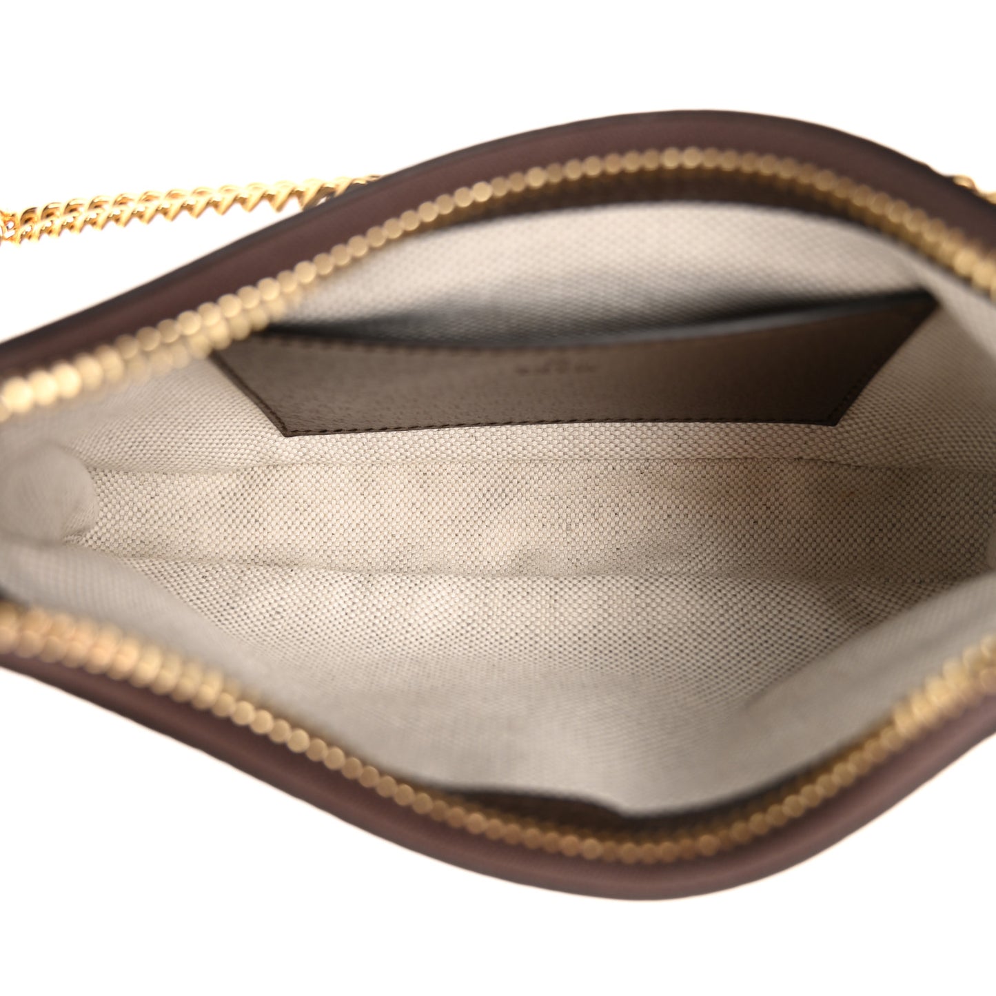 GG Supreme Monogram Textured Dollar Calfskin Mini Ophidia Chain Bag Beige Ebony