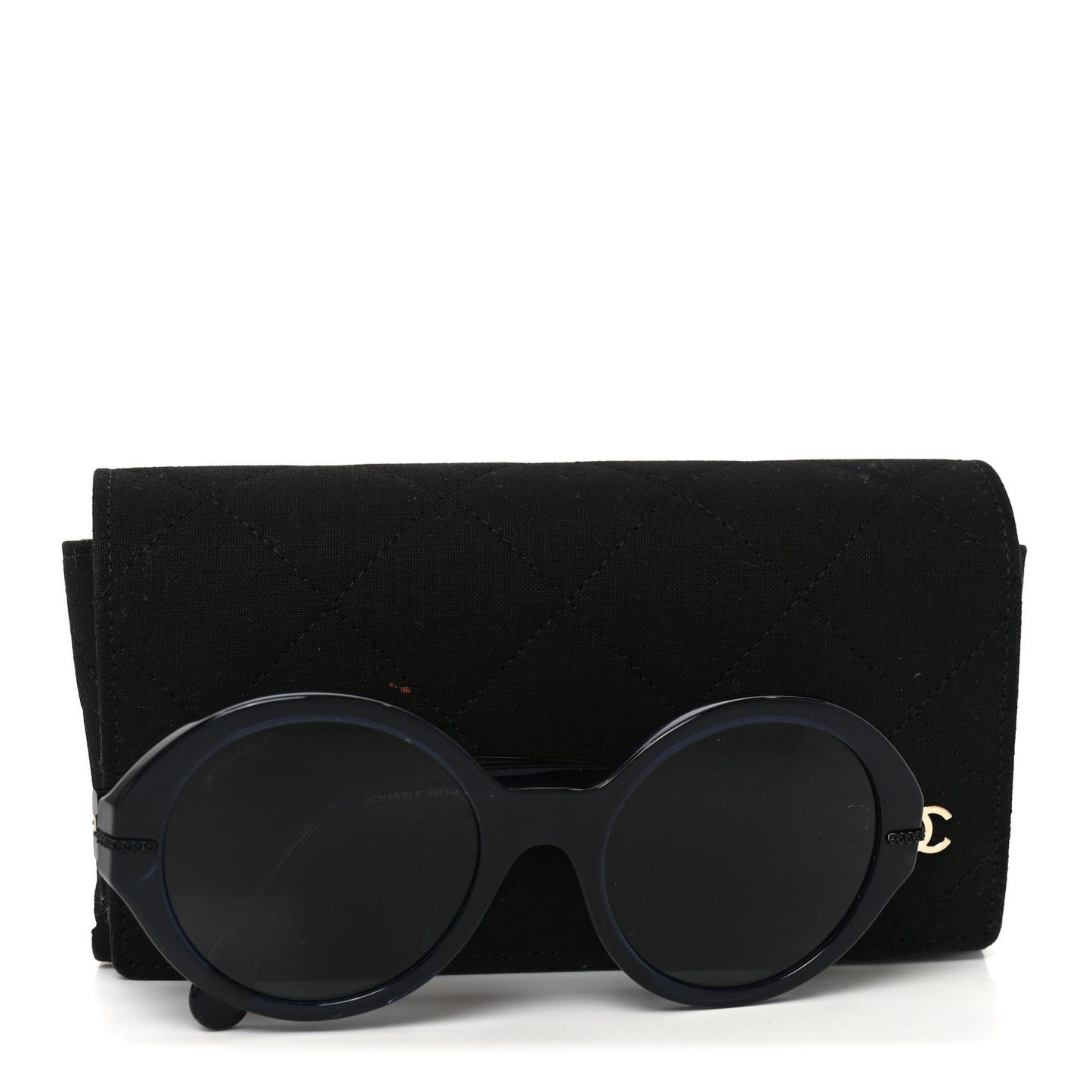 Acetate Chain Sunglasses 5511-A Blue