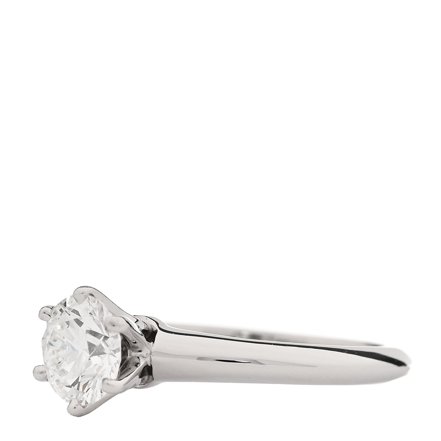 Platinum Diamond .81ct Solitaire Engagement Ring 48 4.5
