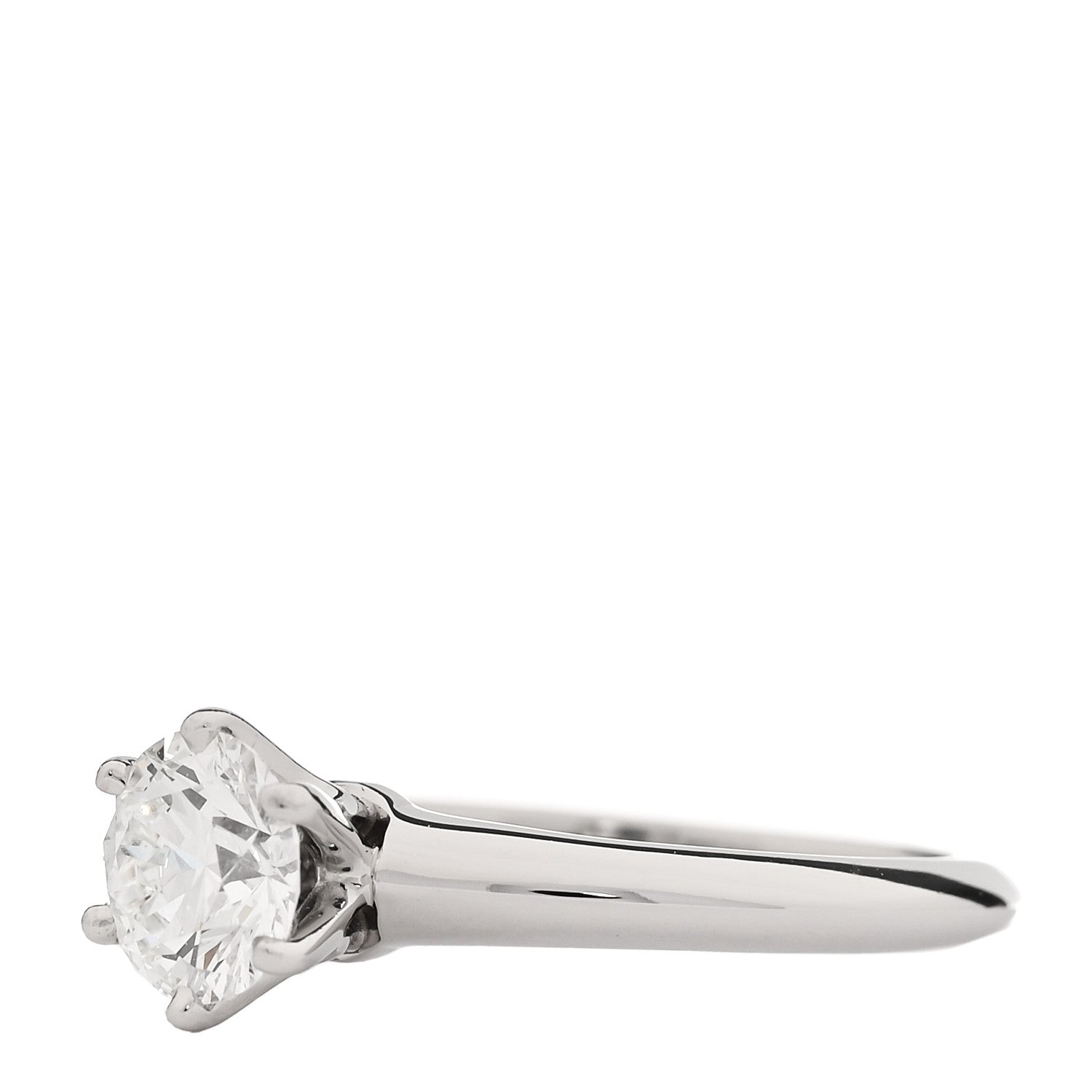 Tiffany Platinum Diamond .81ct Solitaire Engagement Ring 48 4.5 3 of 7