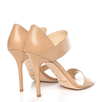 Jimmy Choo Kid Tallow Sandals 38.5 Nude 4 of 14