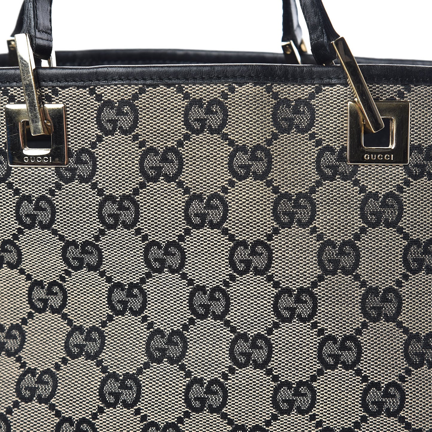 Monogram Small Bucket Tote Black