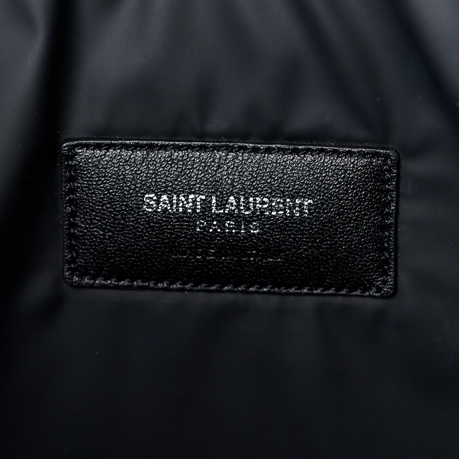 Saint Laurent Classic Cotton Canvas Monogram Pouch Black 5 of 9