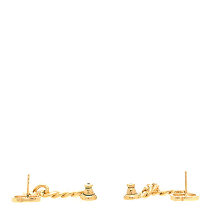 Christian Dior Danseuse Etoile Chain Earrings Gold 3 of 5