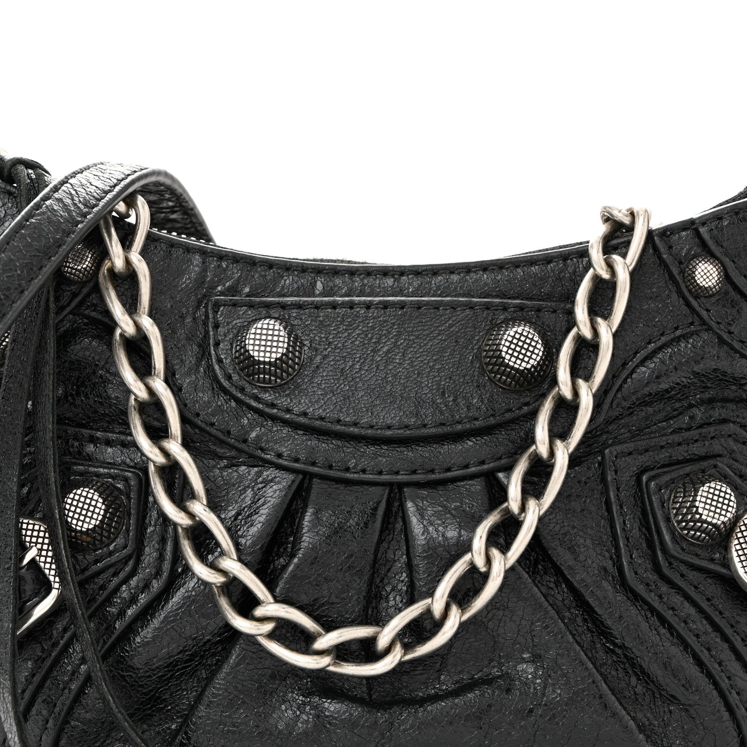 Balenciaga Agneau Arena Le Cagole Mini Purse With Chain Black 8 of 11