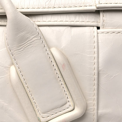 Bottega Veneta Paper Calfskin Maxi Intrecciato Small Arco Slouch Plaster 10 of 13