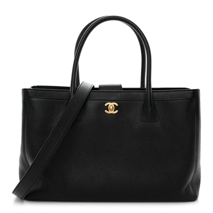 Chanel Calfskin Cerf Executive Shopper Tote Black 1 of 12