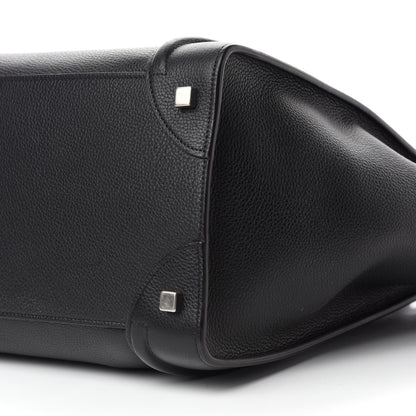 Celine Drummed Calfskin Mini Luggage Black 7 of 11