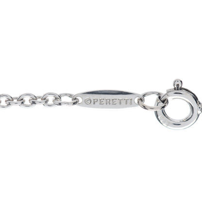 Tiffany Sterling Silver Pearl 9-9.5mm Elsa Peretti Open Heart Lariat Necklace 6 of 9