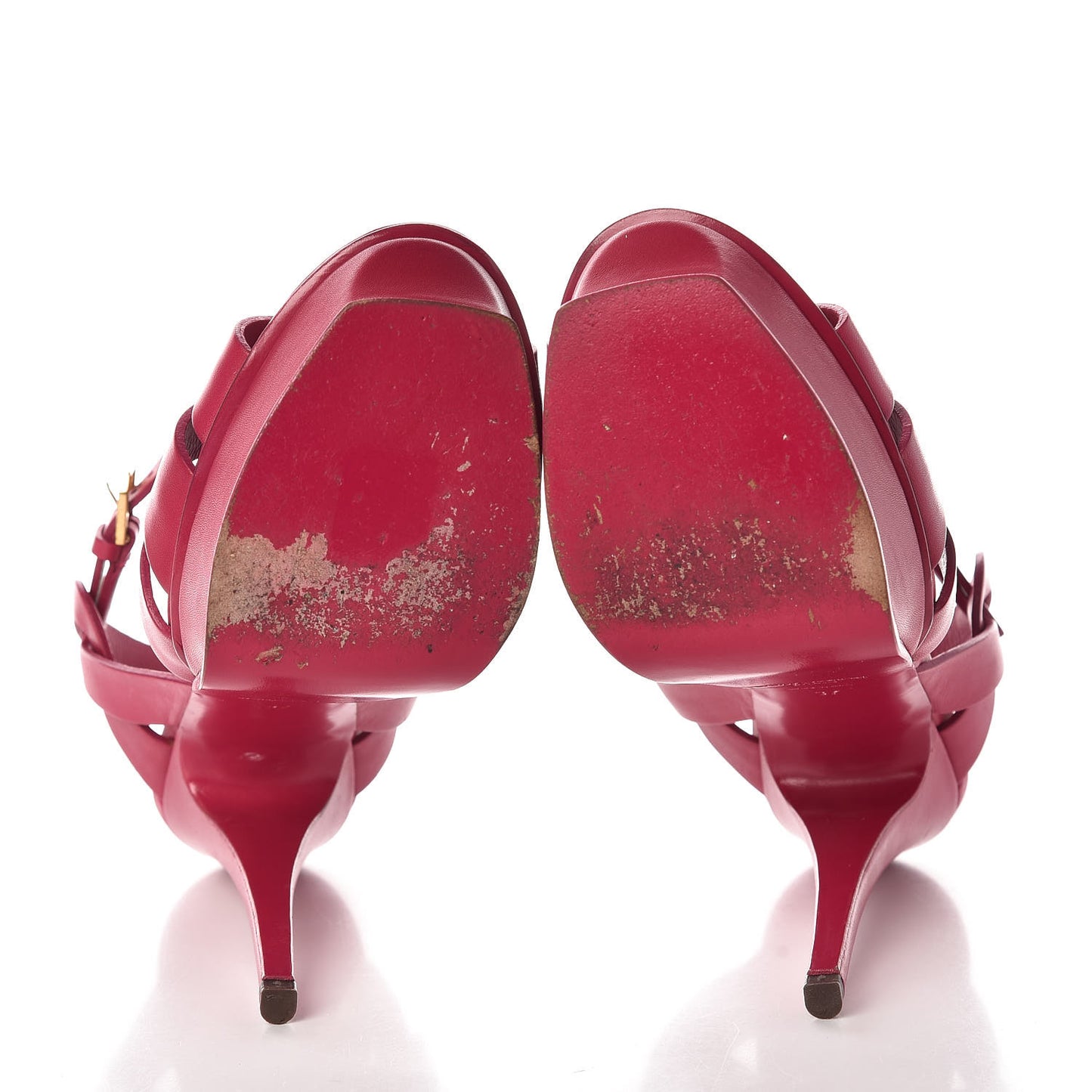 Calfskin Tribute 105 Platform Sandals 37 Fuchsia