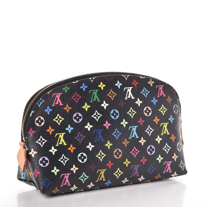 Louis Vuitton Monogram Multicolor Cosmetic Pouch Black Grenade 3 of 9