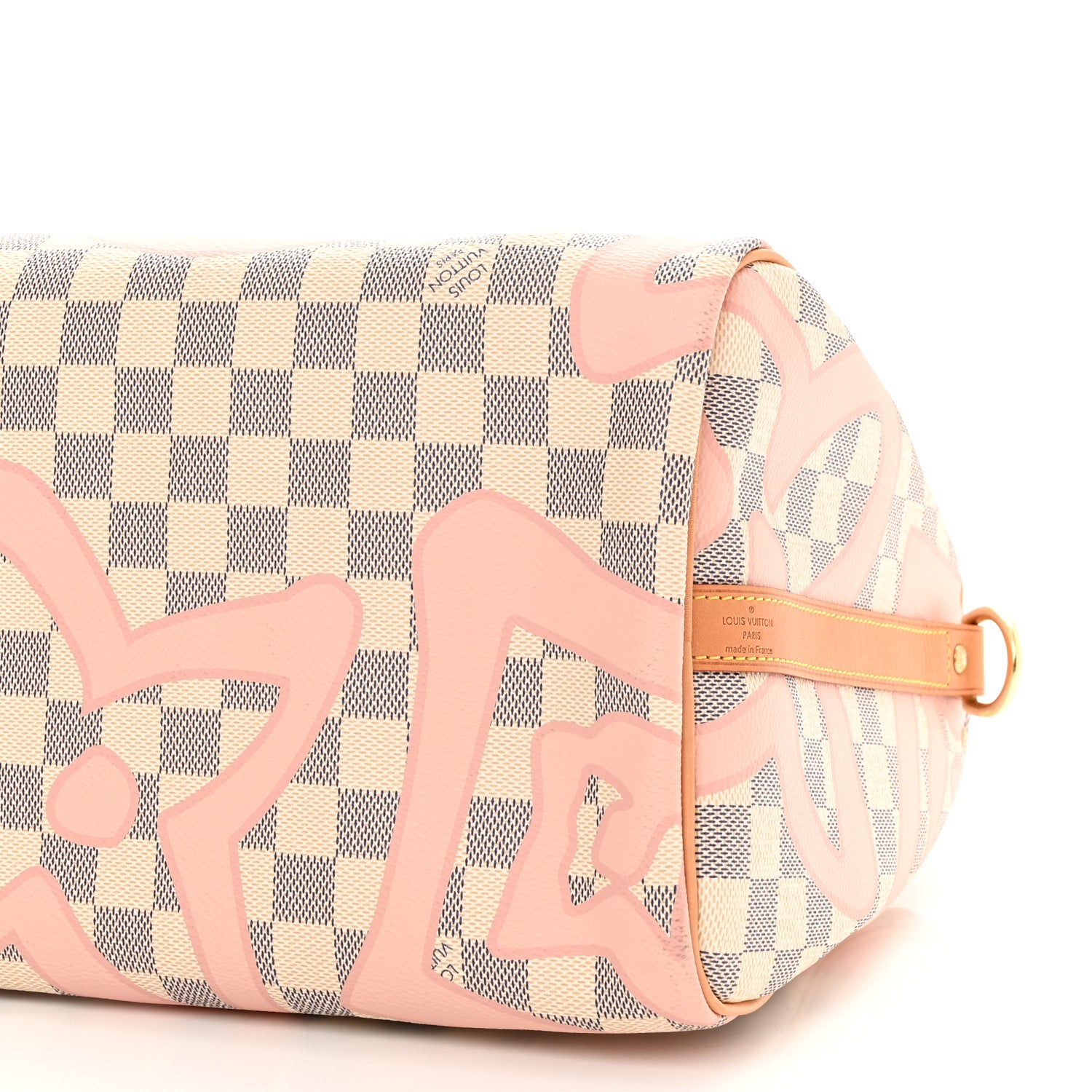 Louis Vuitton Damier Azur Tahitienne Speedy Bandouliere 30 Rose Ballerine 10 of 10
