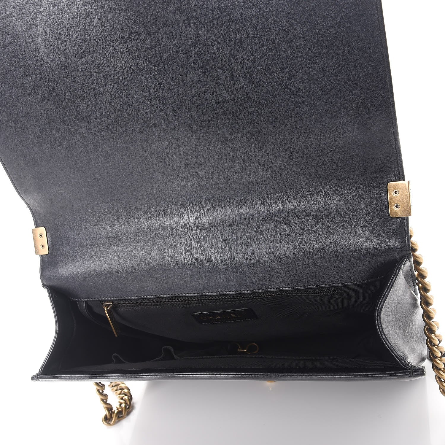 Chanel Lambskin Quilted Large Boy Flap Black 5 of 7