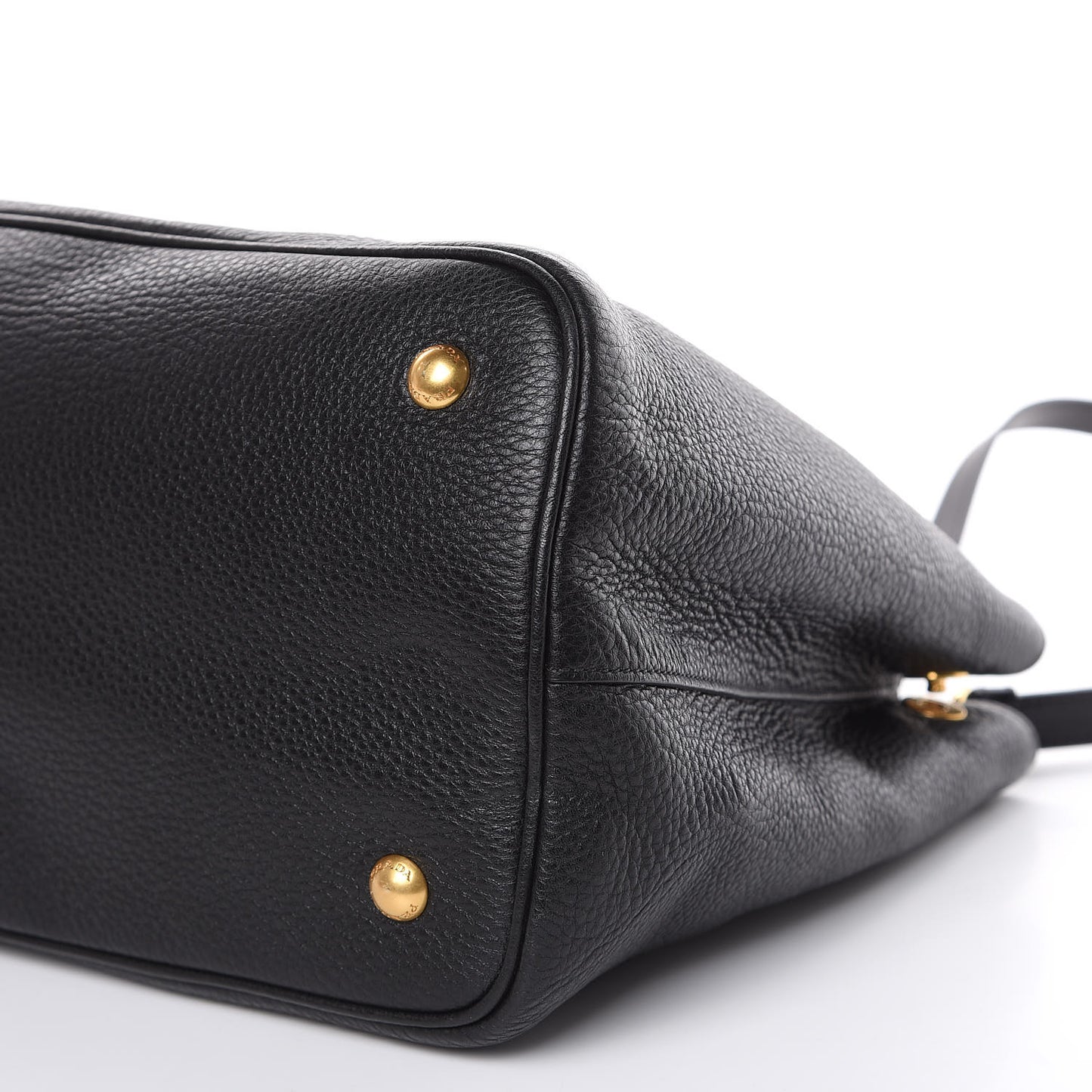 Vitello Daino Top Handle Tote Black