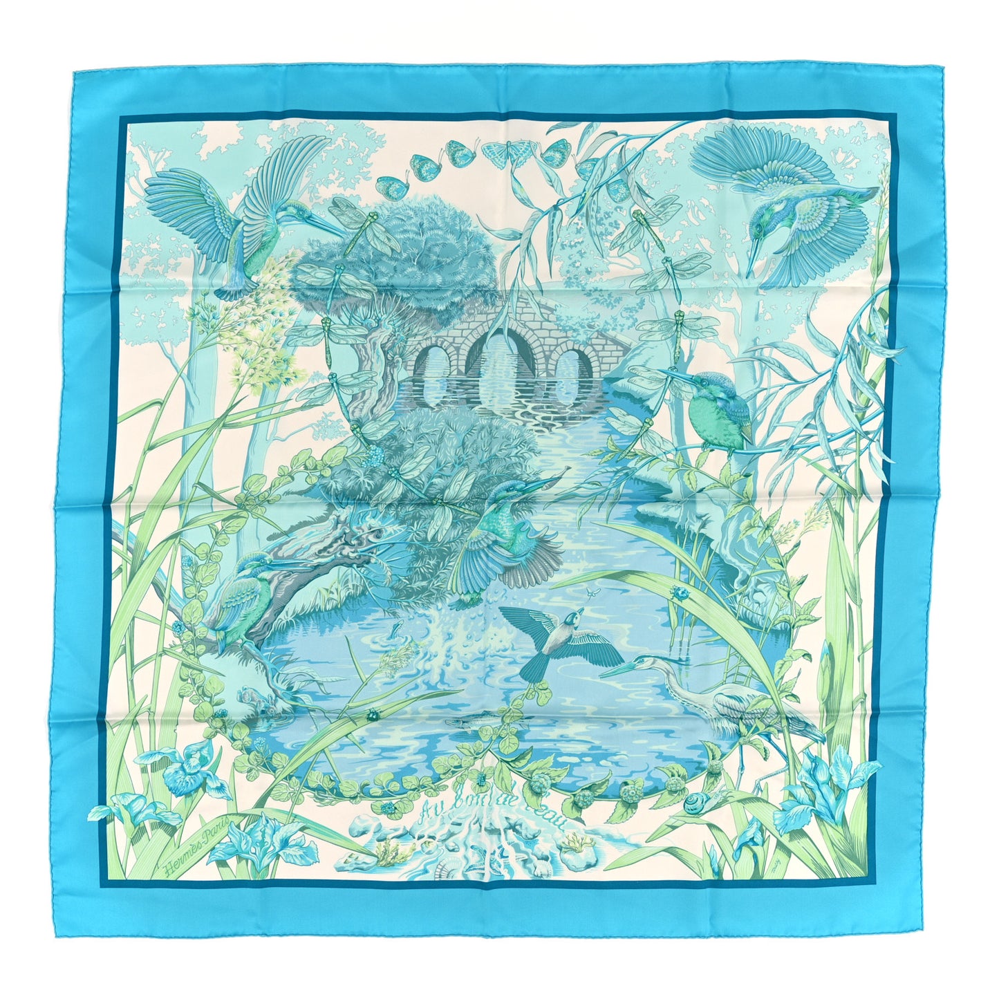 Silk Au Bord de L'Eau Scarf 90