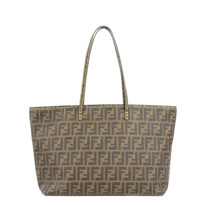 Fendi Zucca Spalmati Medium Roll Tote Tobacco Giallo 1 of 7