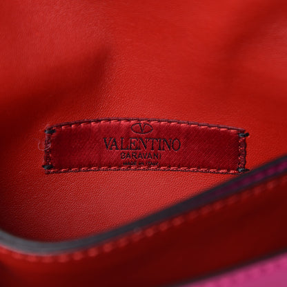 Valentino Garavani Nappa Small Rockstud Wristlet Clutch Fuxia 6 of 9