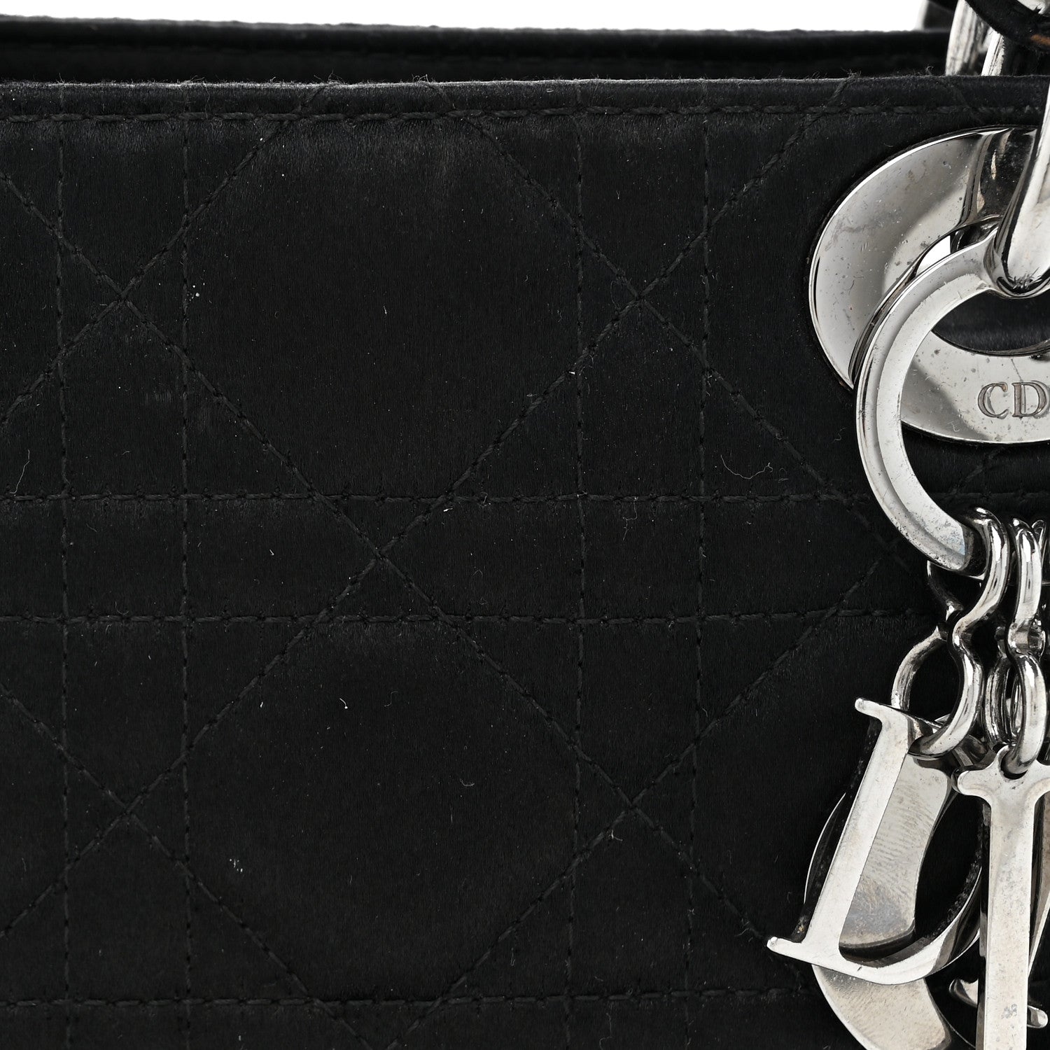 Christian Dior Satin Cannage Mini Lady Dior Black 8 of 20