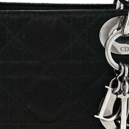 Christian Dior Satin Cannage Mini Lady Dior Black 8 of 20