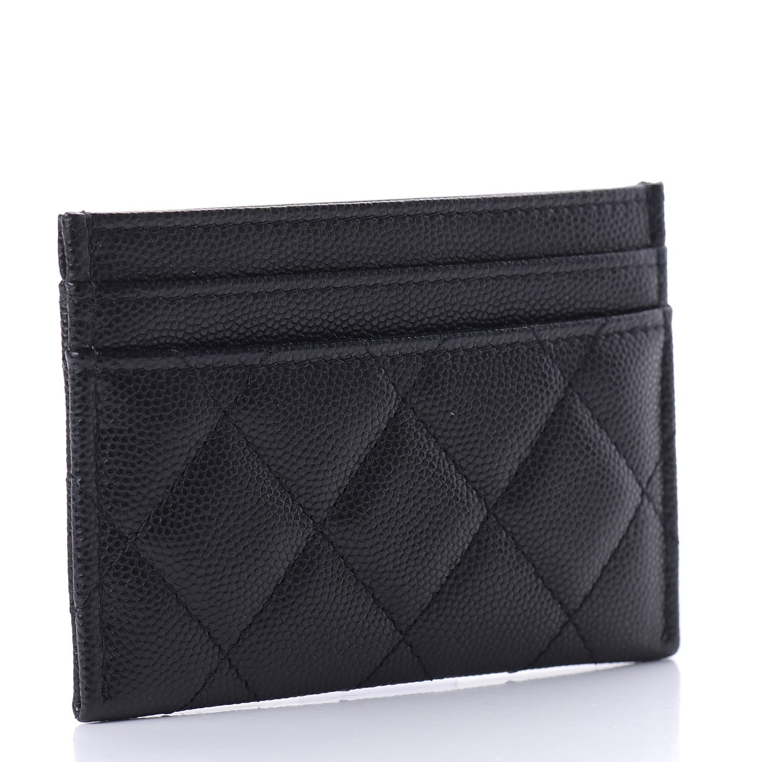 Chanel Caviar Quilted French New Wave Card Holder Black 3 of 9