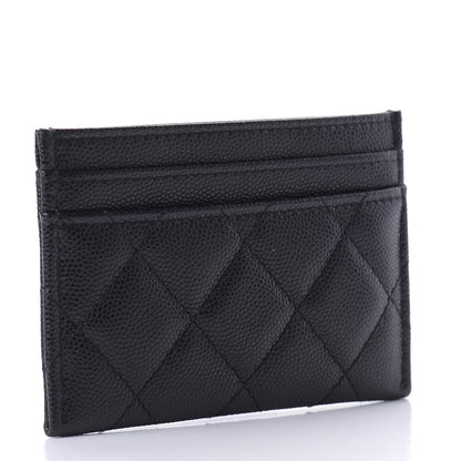 Chanel Caviar Quilted French New Wave Card Holder Black 3 of 9