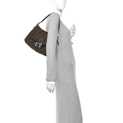 Fendi Wool Zucca Mama Baguette Tobacco 2 of 10