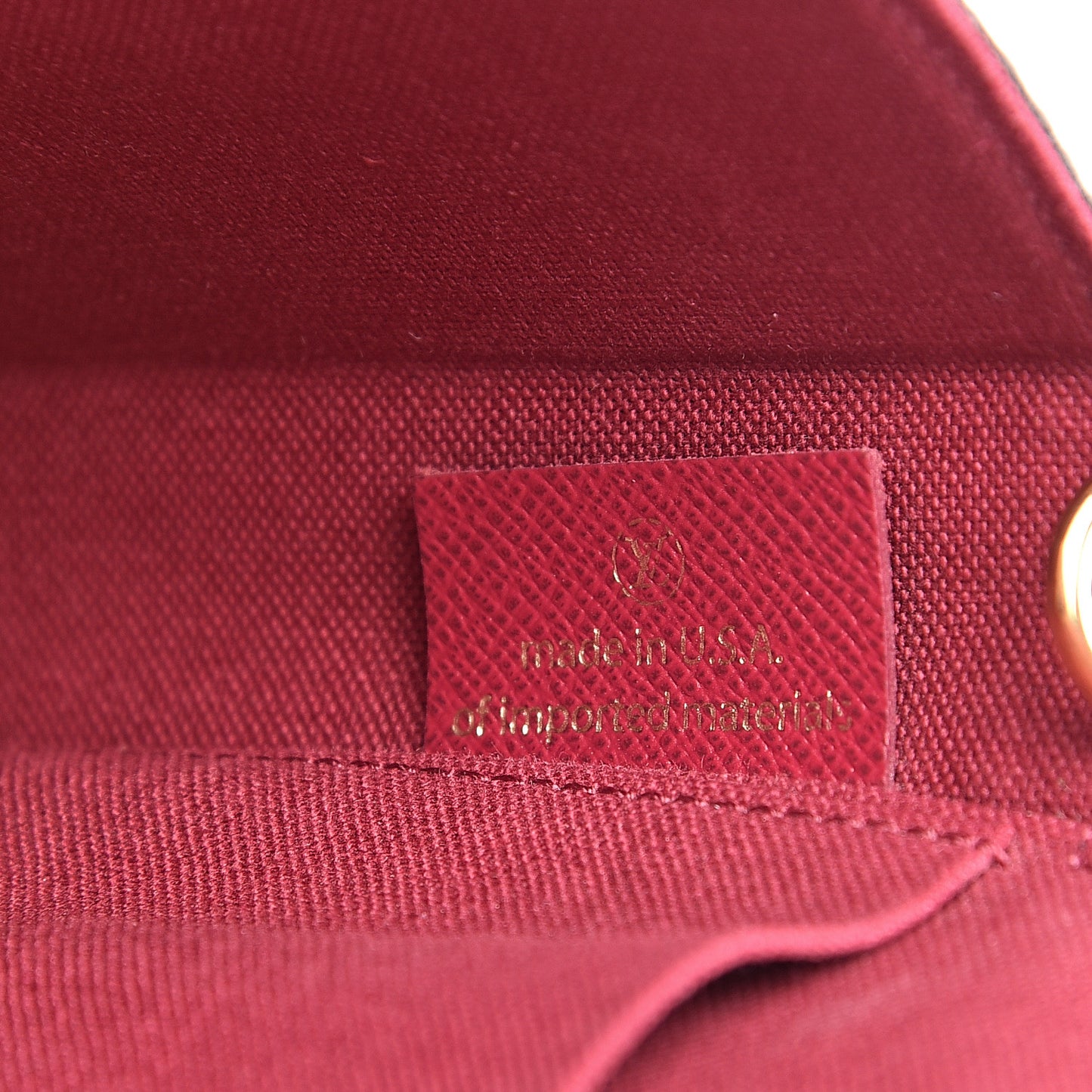 Monogram Pochette Felicie Chain Wallet Fuchsia