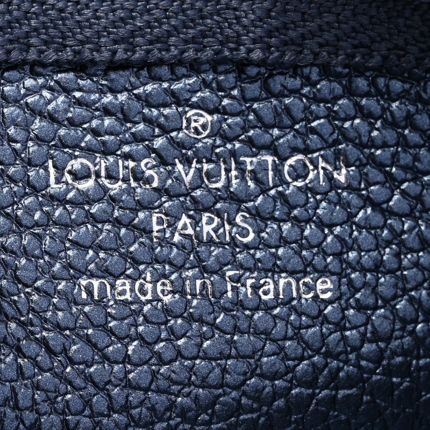 Louis Vuitton Metallic Empreinte Monogram Giant Key Pouch Navy Nacre 6 of 8