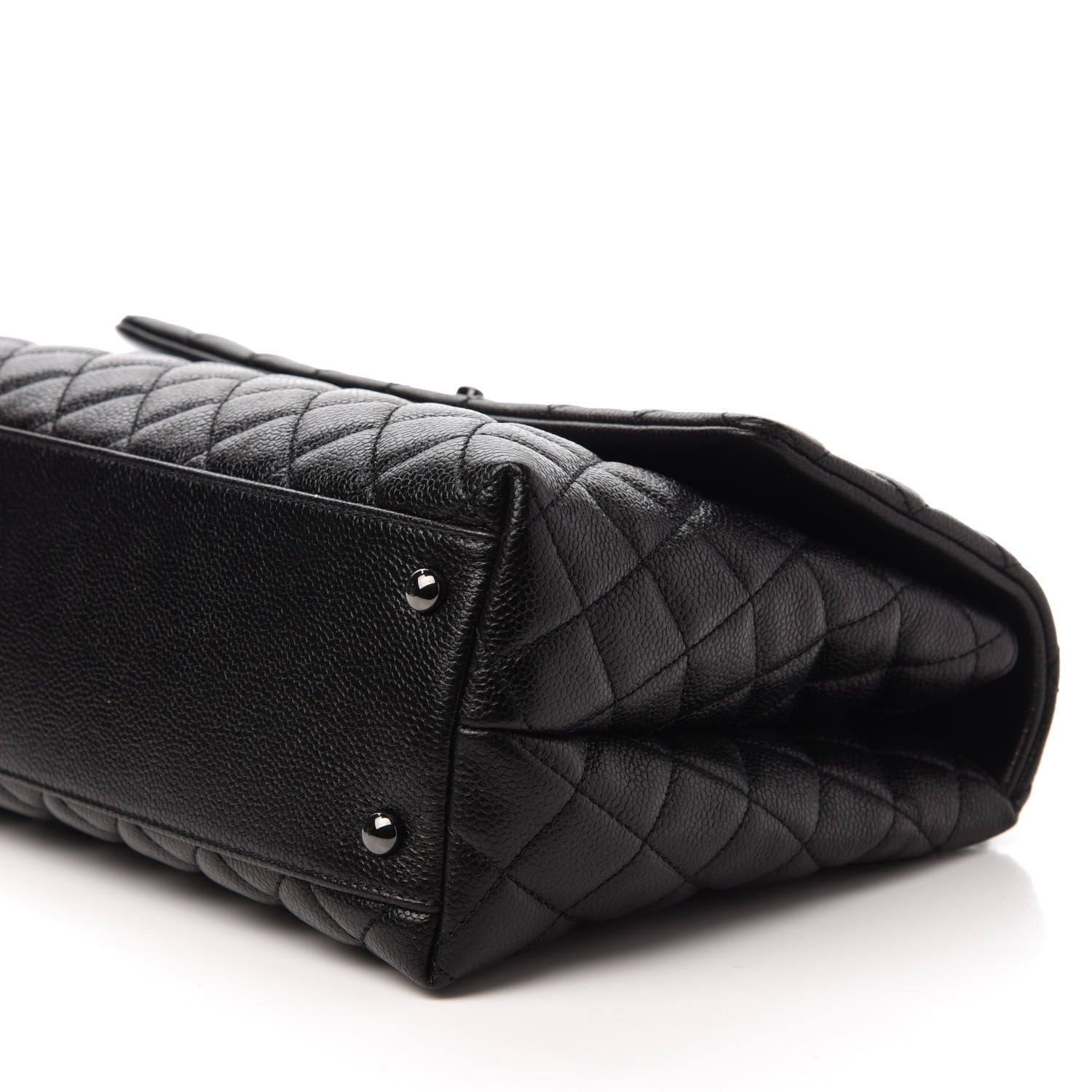 Chanel Caviar Quilted Medium Coco Handle Flap So Black 7 of 11