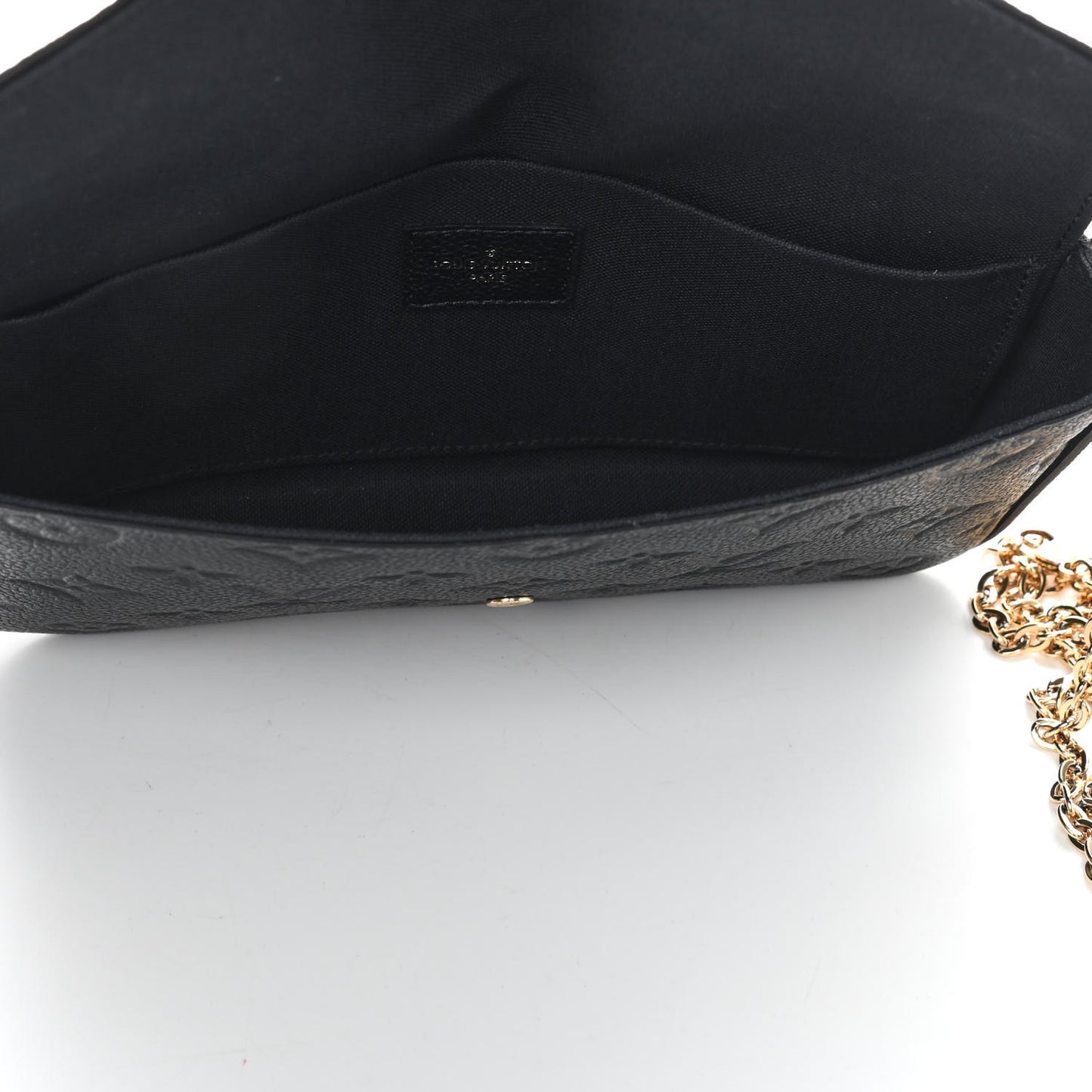 Empreinte Pochette Felicie Chain Wallet Black