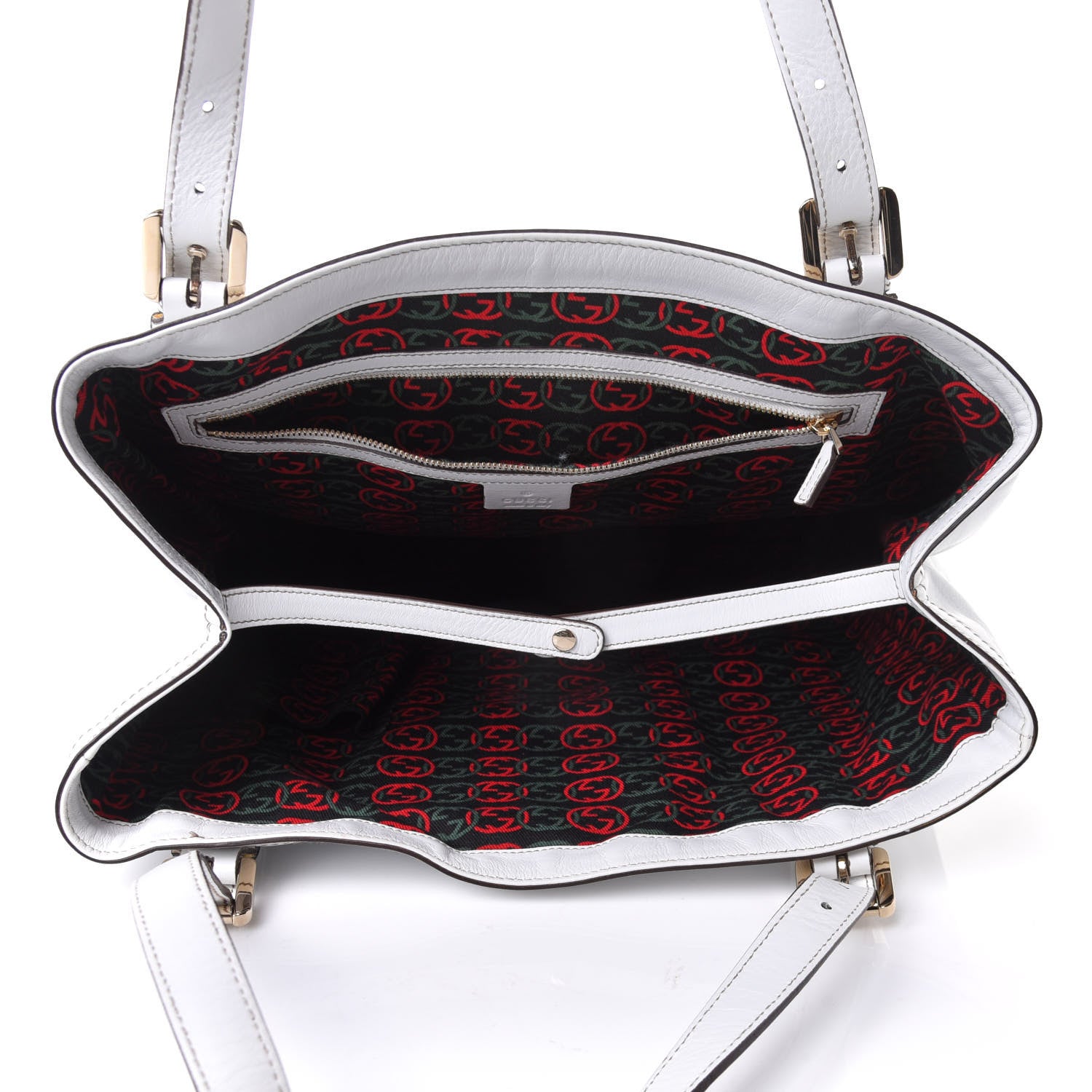 Gucci Calfskin Large Britt Shoulder Bag Off White 8 of 38