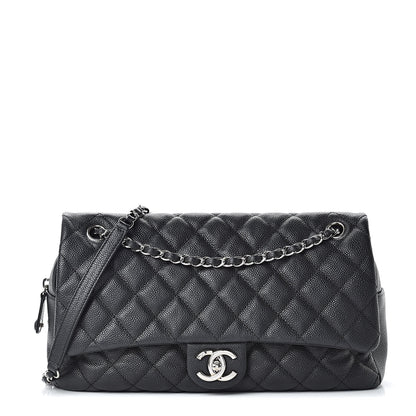 Chanel Caviar Quilted Jumbo Easy Flap Black 2 of 10
