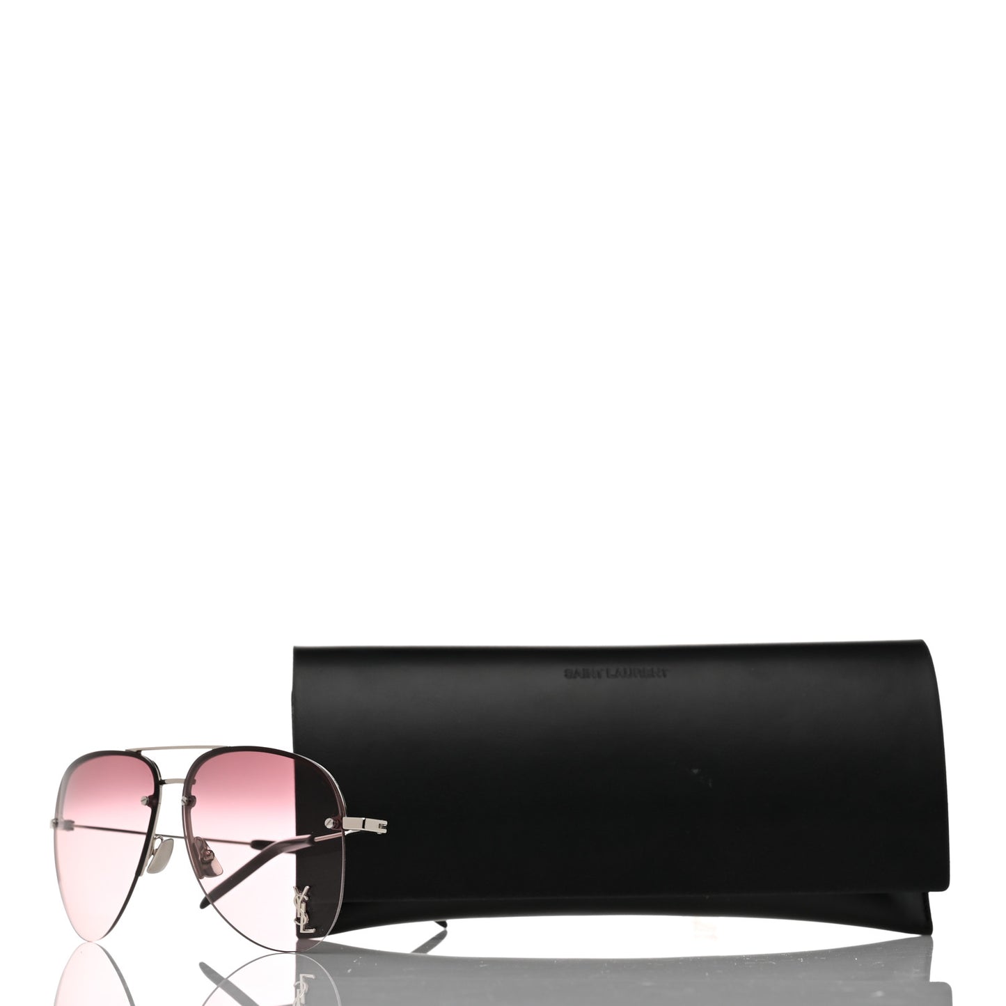 Metal Aviator Classic 11 Sunglasses Silver Pink