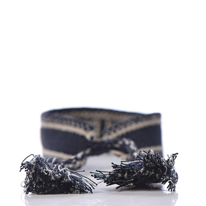 Christian Dior Woven Cotton J'Adior Friendship Bracelet Navy 3 of 4
