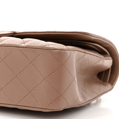 Chanel Caviar Quilted Medium Double Flap Beige 10 of 10