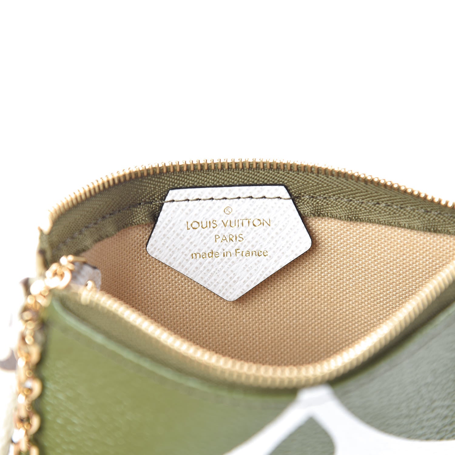 Louis Vuitton Monogram Giant Micro Pochette Accessories Kaki White 6 of 7