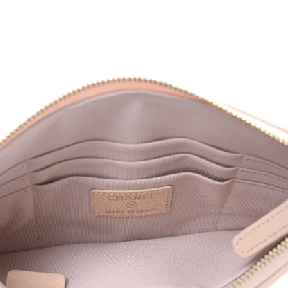 Chanel Caviar Quilted Cosmetic Case Beige 14 of 27